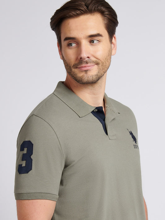 Mens Player 3 Polo Shirt in Mulled Basil