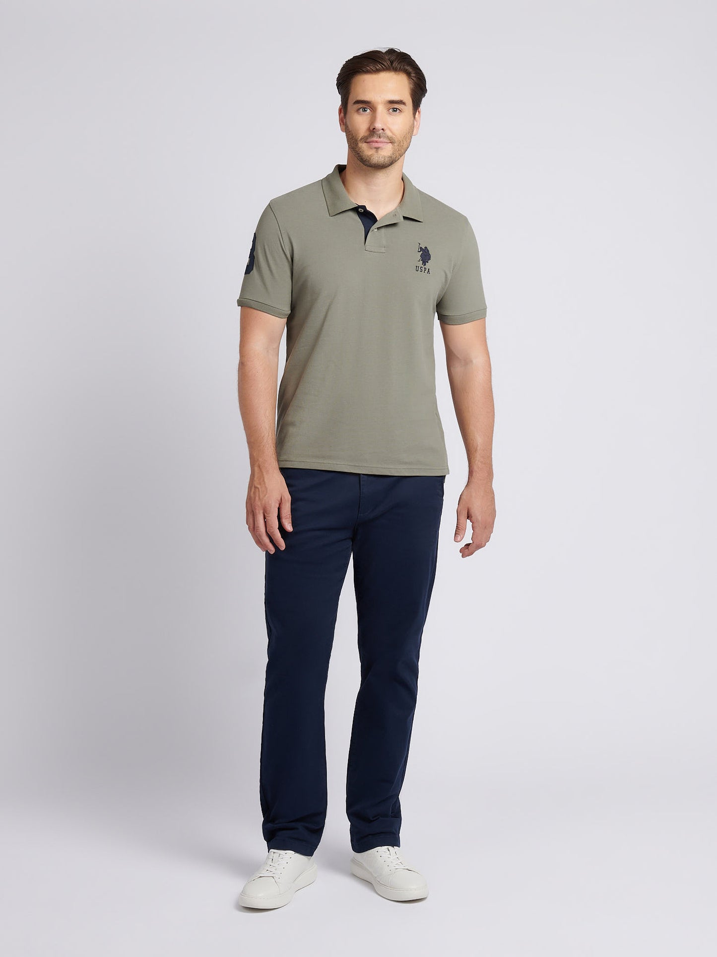 Mens Player 3 Polo Shirt in Mulled Basil