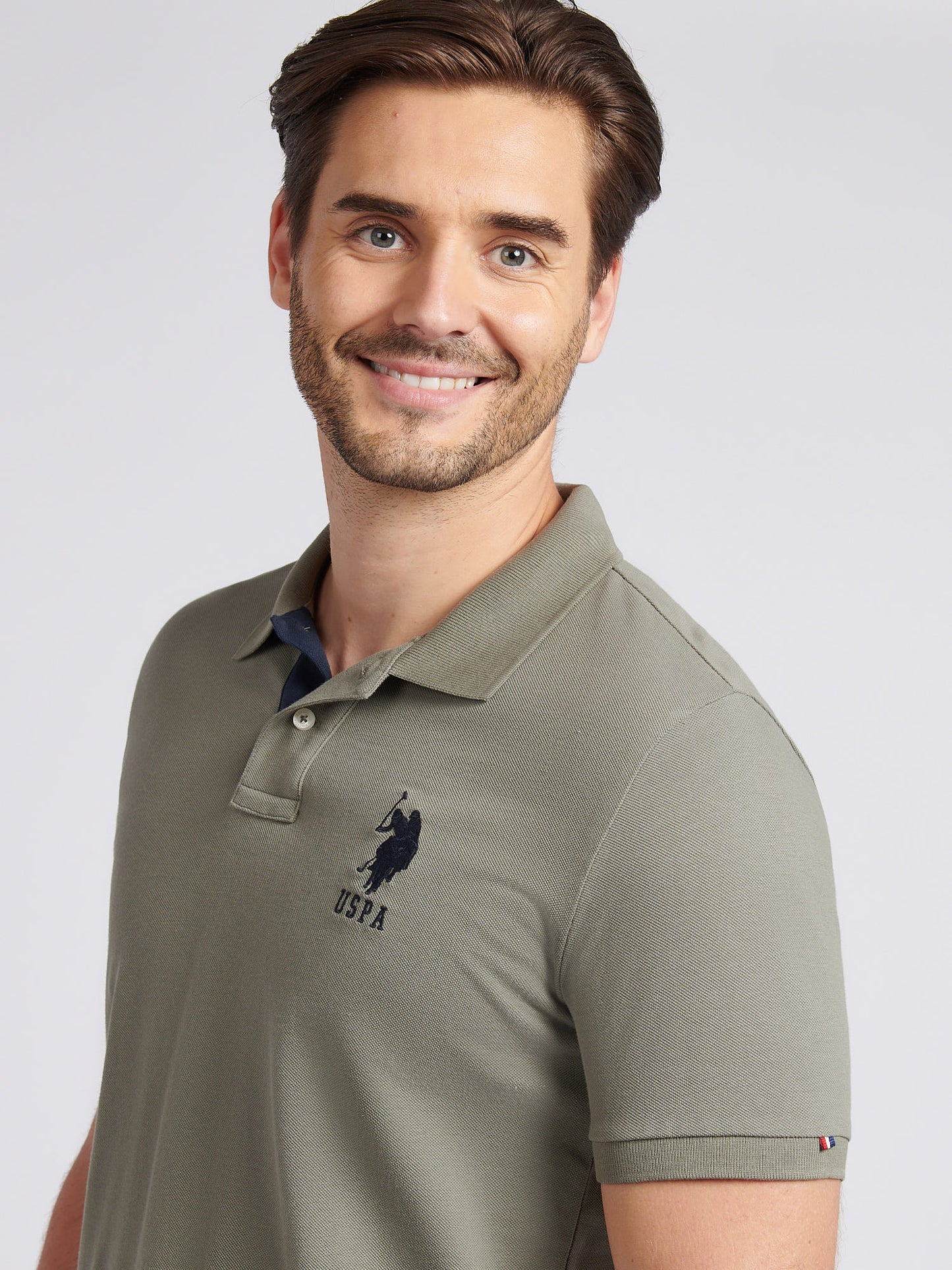 Mens Player 3 Polo Shirt in Mulled Basil