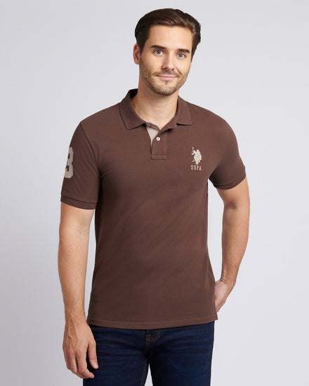 Mens Player 3 Polo Shirt in Chocolate Martini