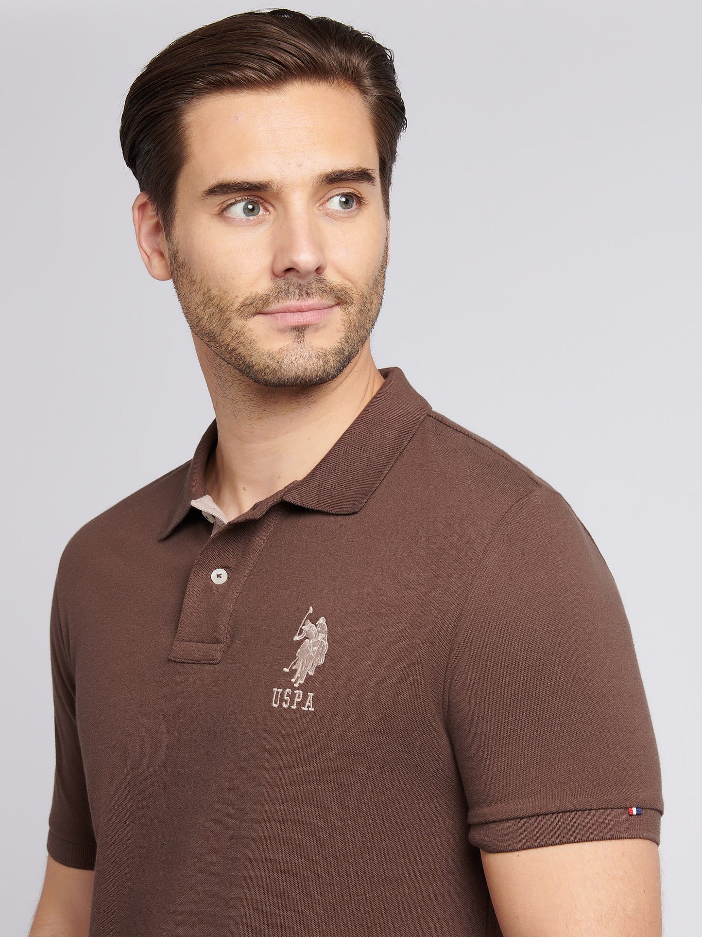 Mens Player 3 Polo Shirt in Chocolate Martini