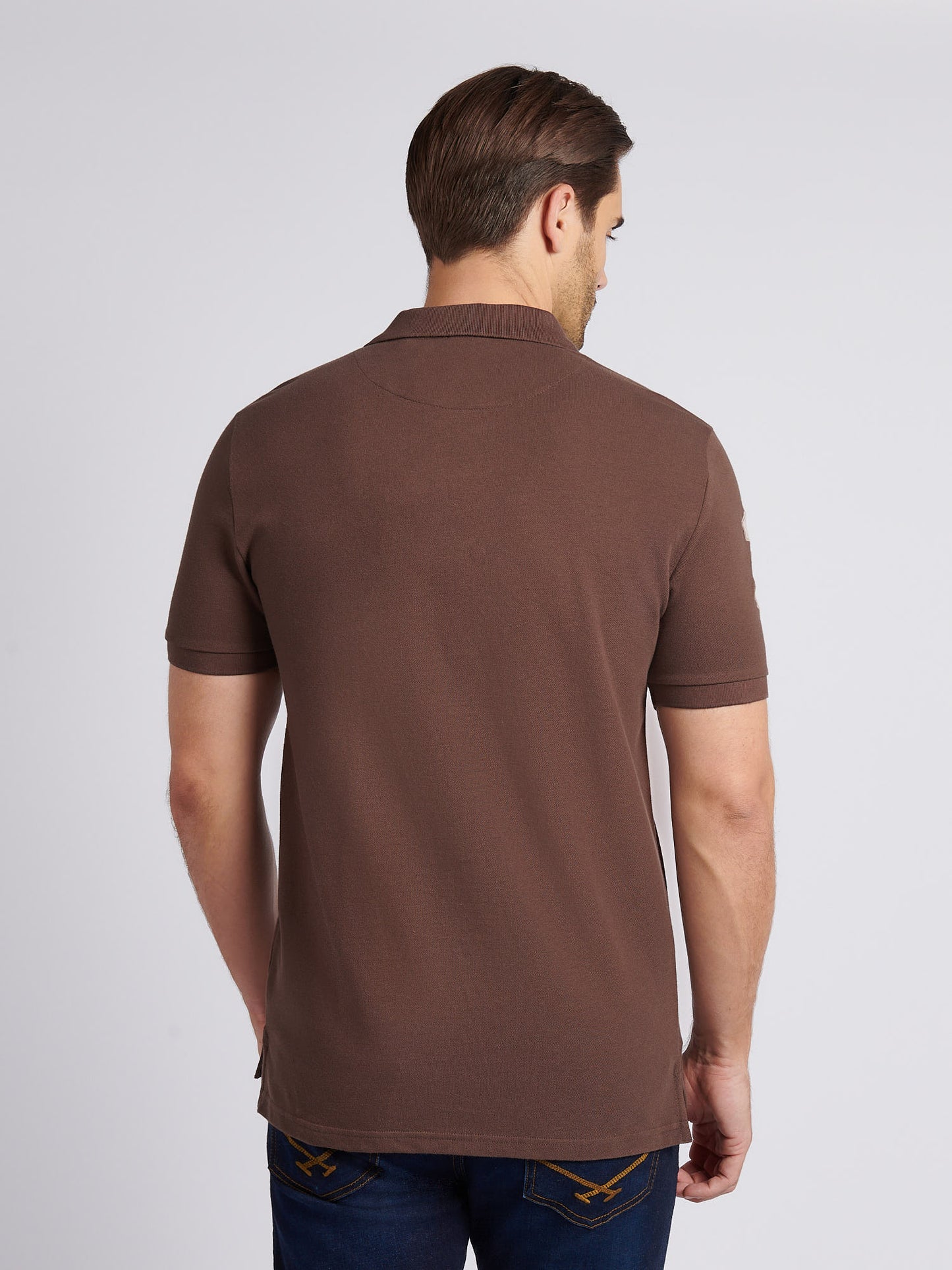 Mens Player 3 Polo Shirt in Chocolate Martini