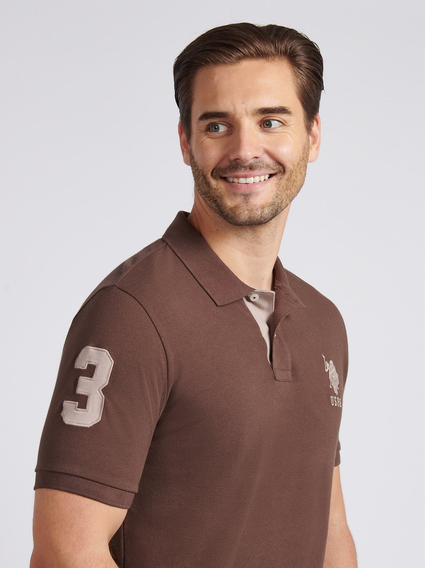 Mens Player 3 Polo Shirt in Chocolate Martini
