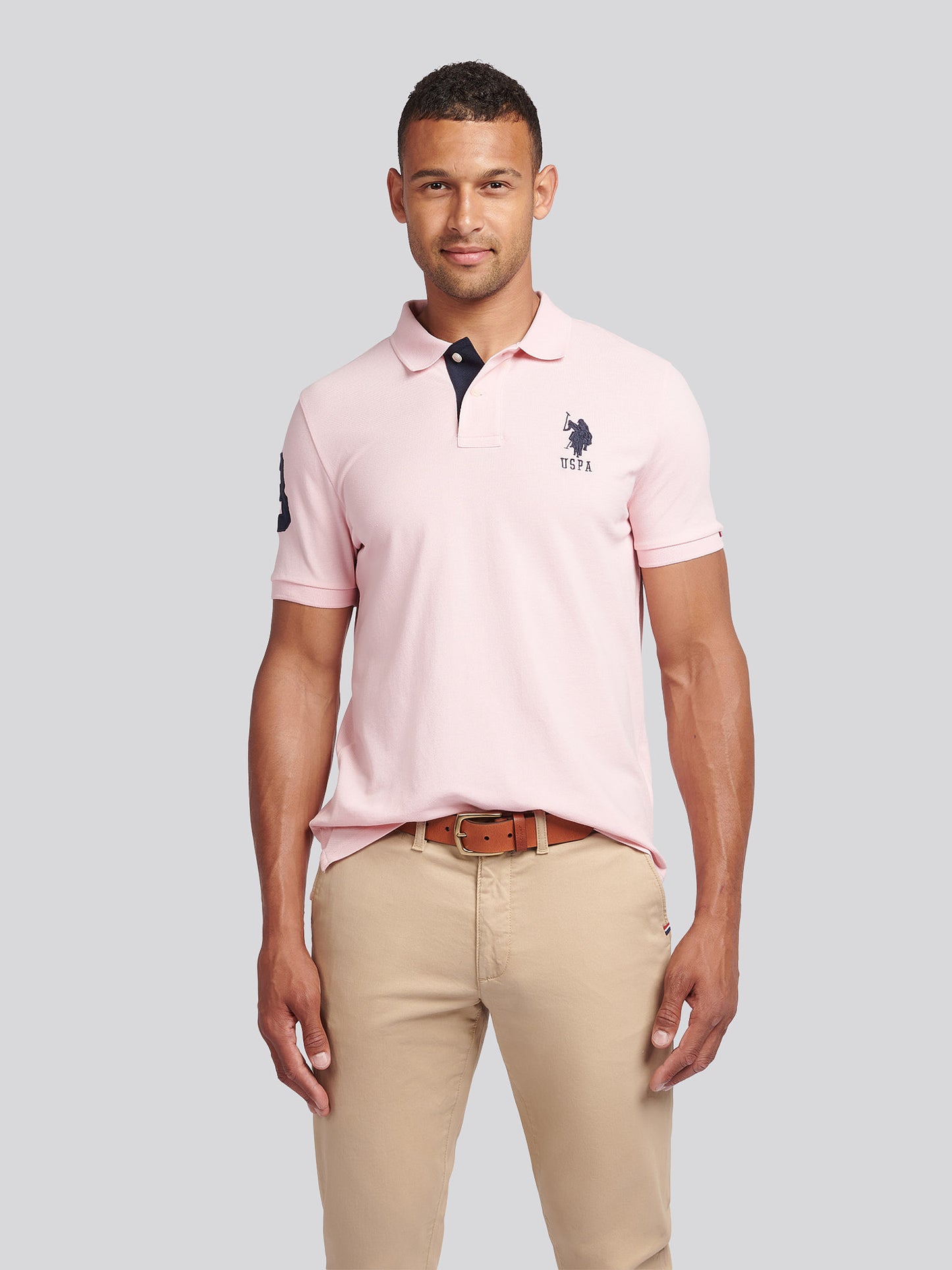 Mens Player 3 Polo Shirt Tickled Pink