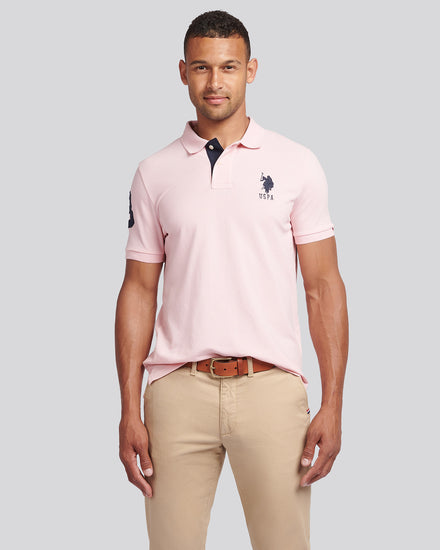 Mens Player 3 Polo Shirt Tickled Pink