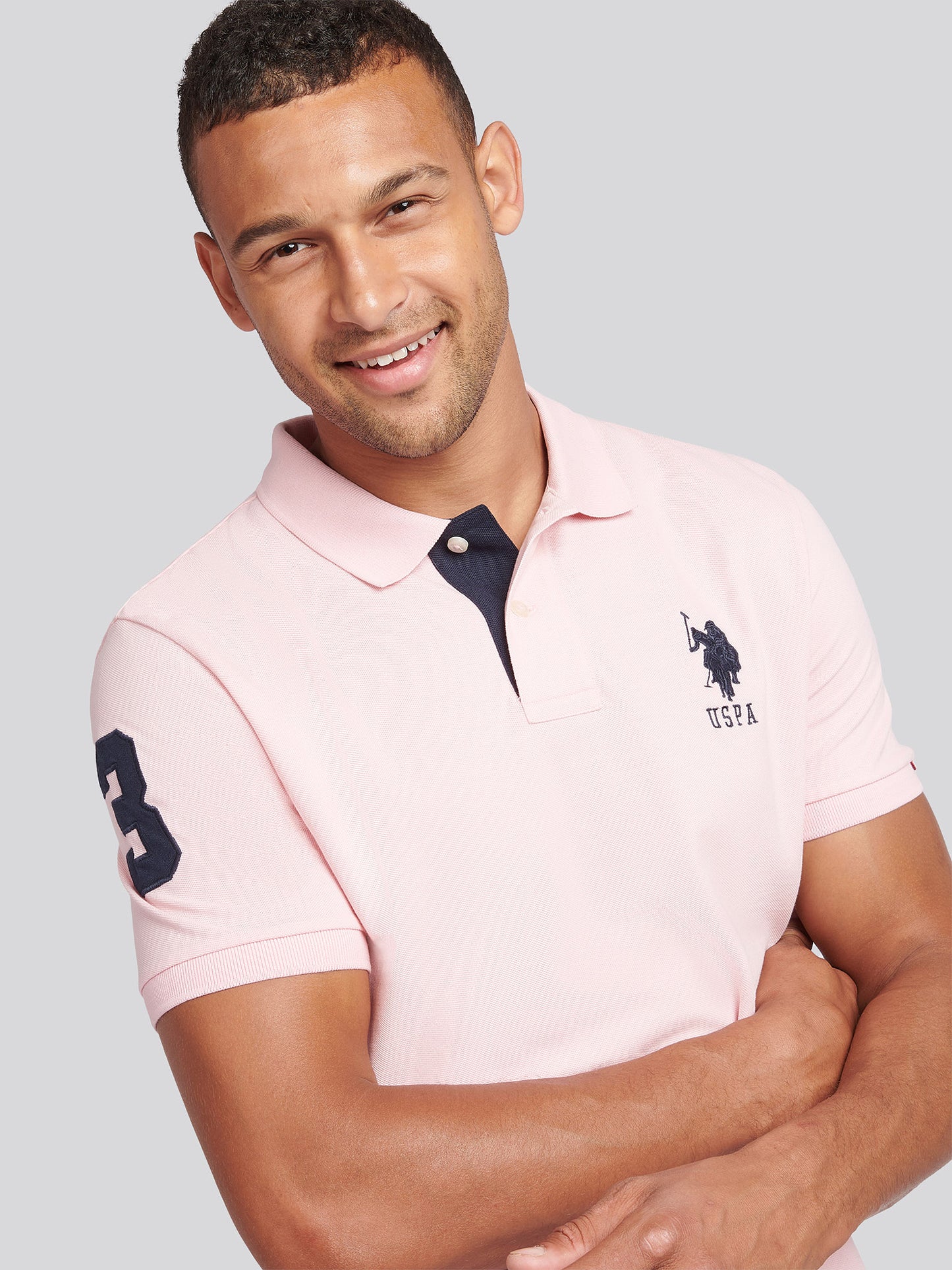 Mens Player 3 Polo Shirt Tickled Pink