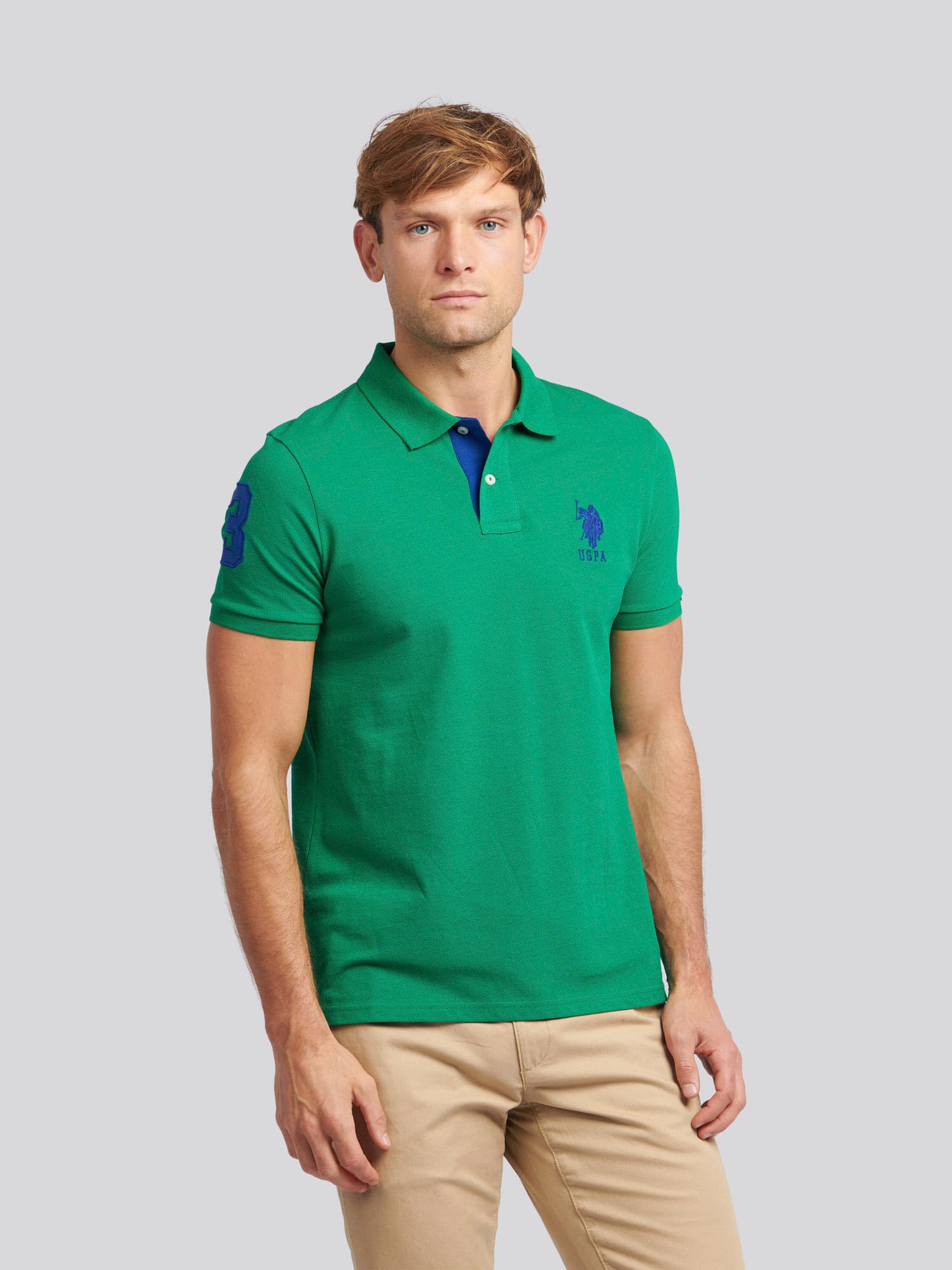 Mens Player 3 Polo Shirt in Lush Meadow