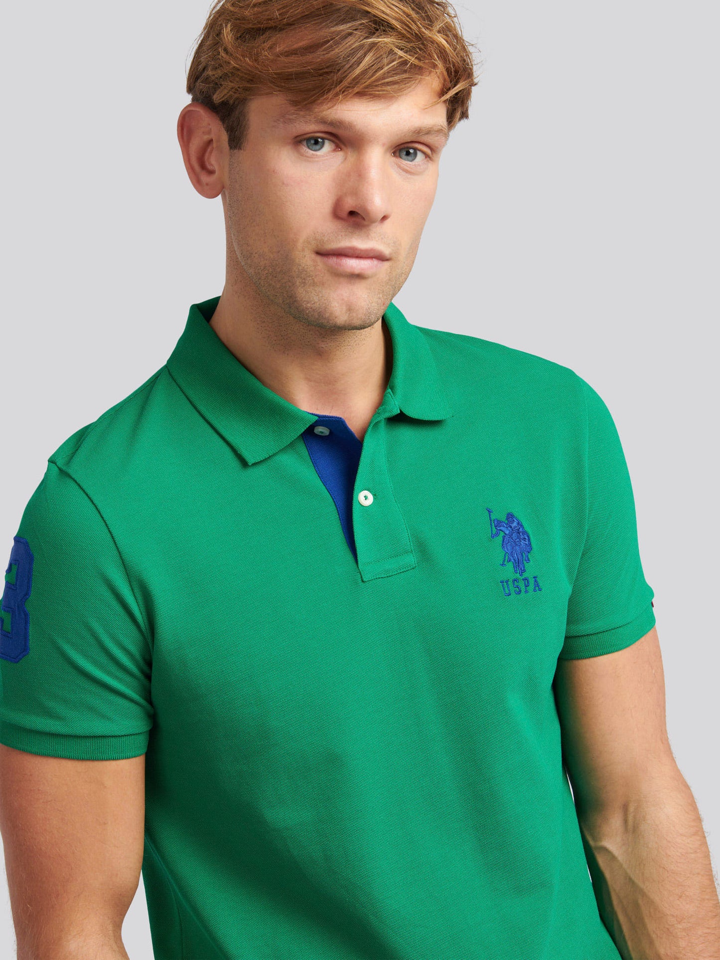 Mens Player 3 Polo Shirt in Lush Meadow