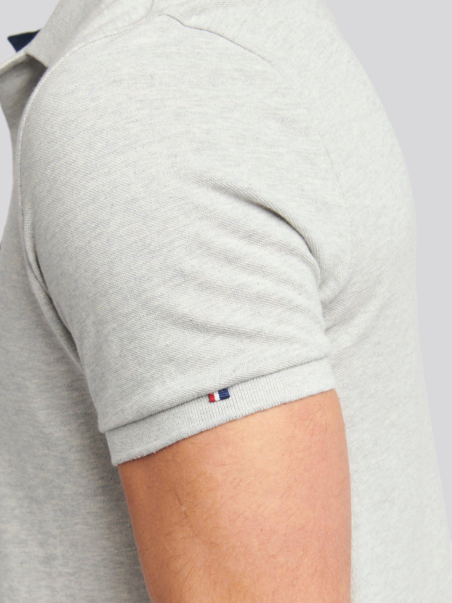 Mens Player 3 Polo Shirt in Mid Grey Marl