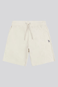 Mens Classic Fit Texture Terry Shorts in French Oak
