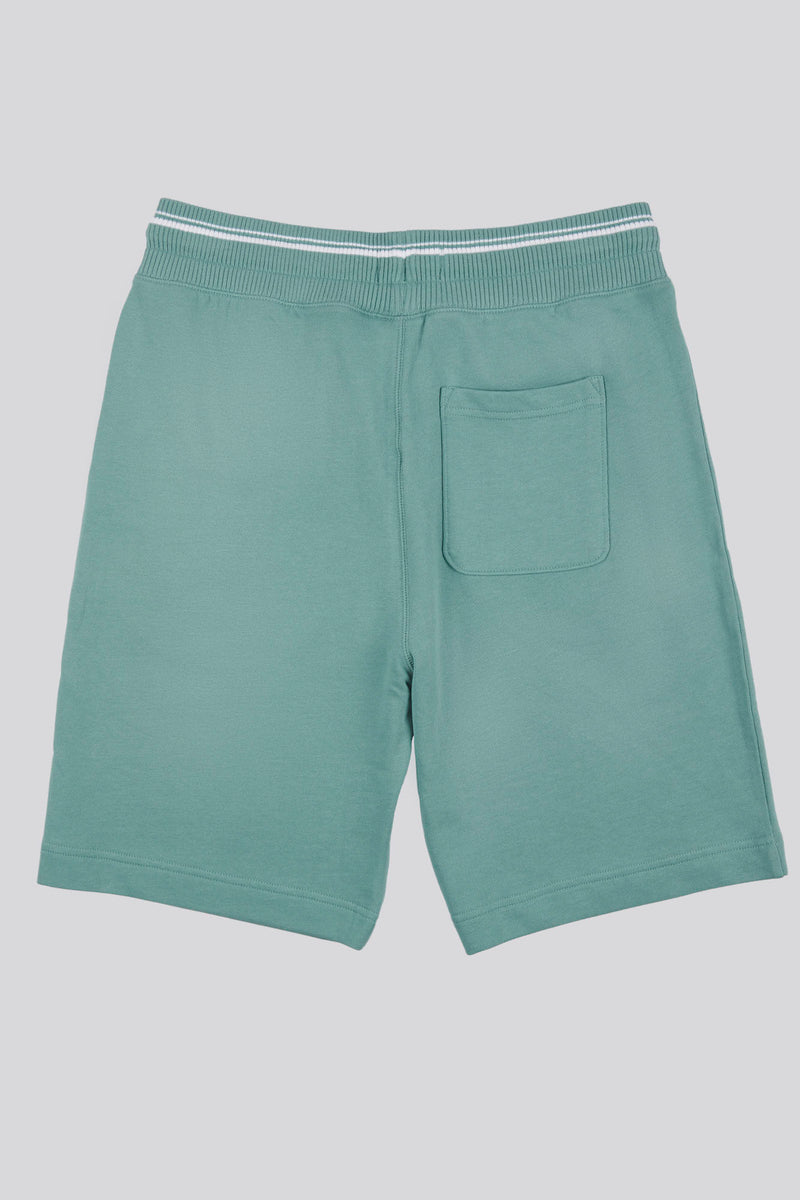 Mens Classic Fit Tipped Shorts in Mineral Blue