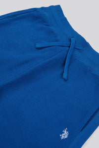 Mens Classic Fit Texture Reverse Shorts in Deja Vu Blue