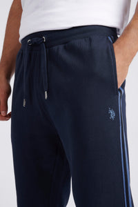 Mens Classic Fit Taped Joggers in Dark Sapphire Navy