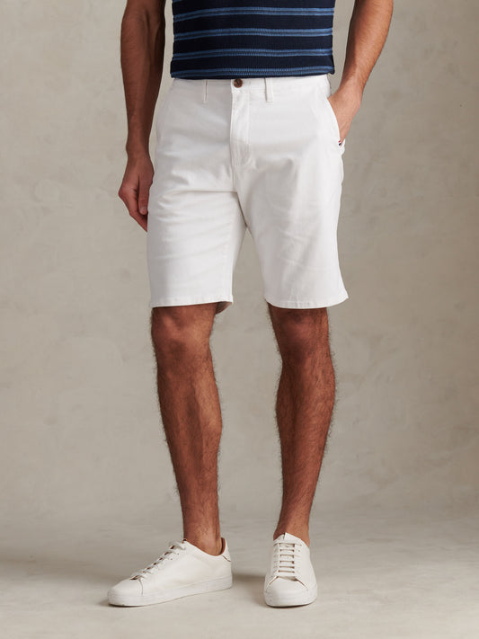 Mens Classic Chinos Shorts in Bright White