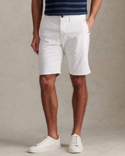 Mens Classic Chinos Shorts in Bright White