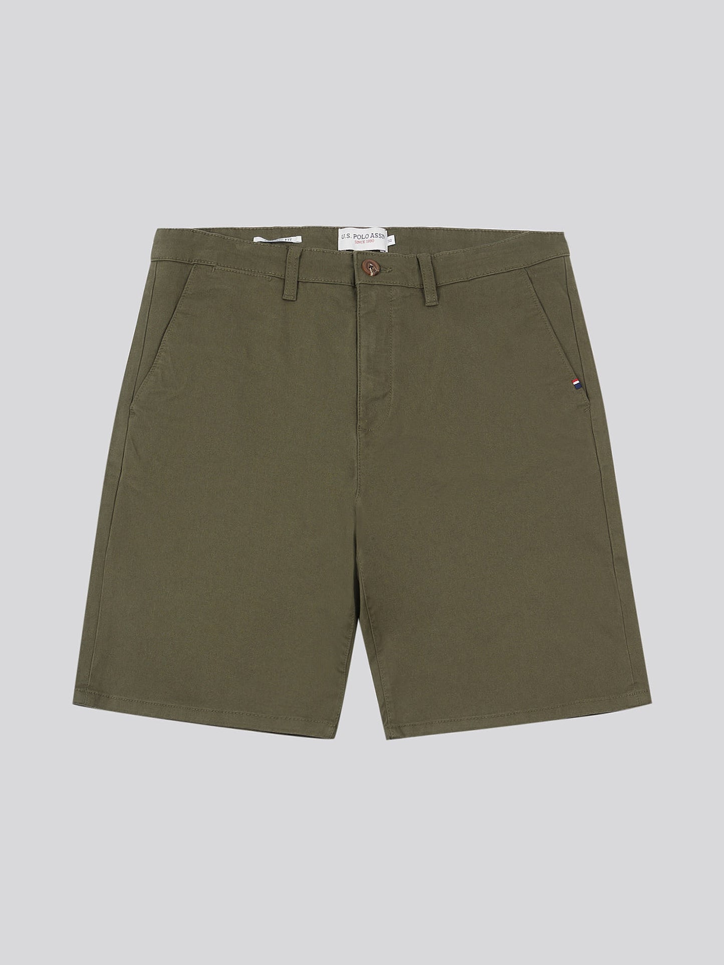 Mens Classic Chinos Shorts in Forest Night