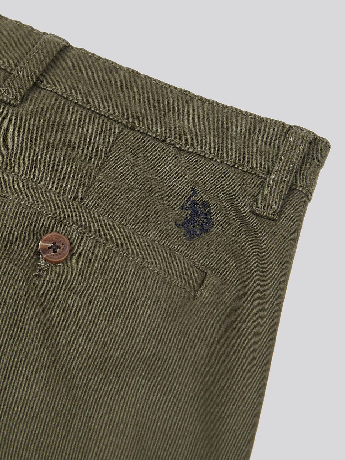 Mens Classic Chinos Shorts in Forest Night