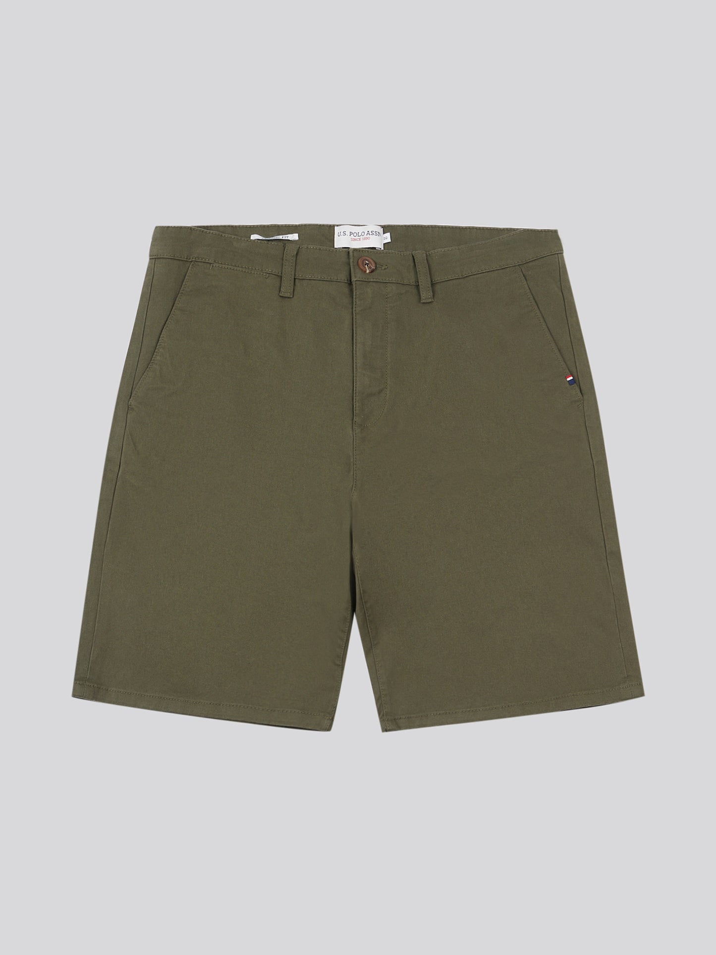 Mens Classic Chinos Shorts in Forest Night