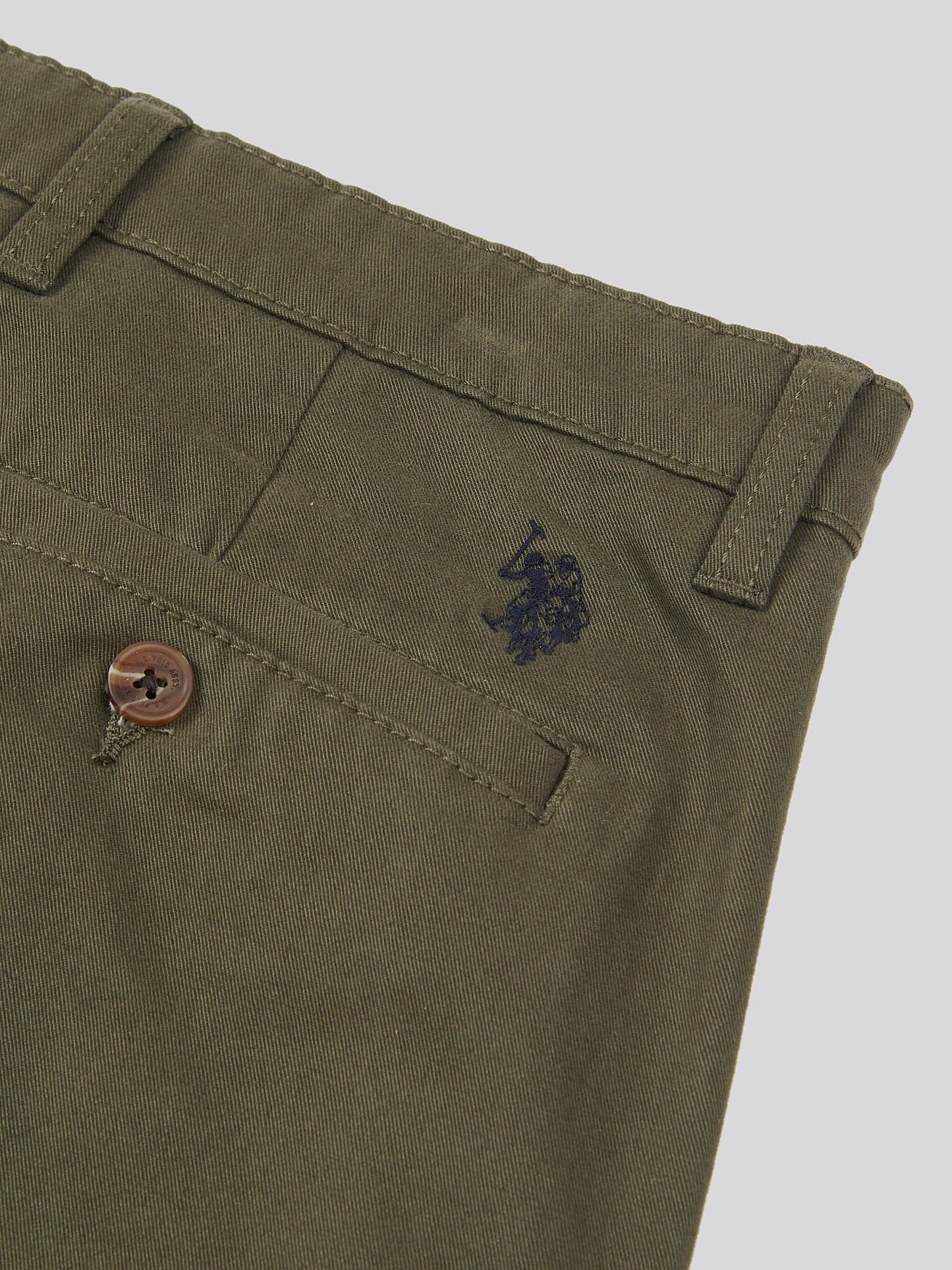 Mens Classic Chinos Shorts in Forest Night