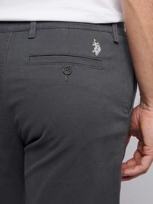 Mens Classic Chinos Shorts in Ebony