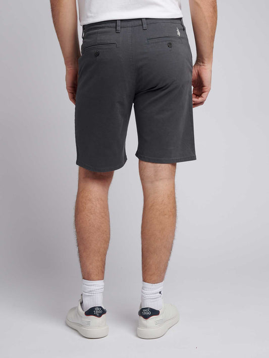 Mens Classic Chinos Shorts in Ebony