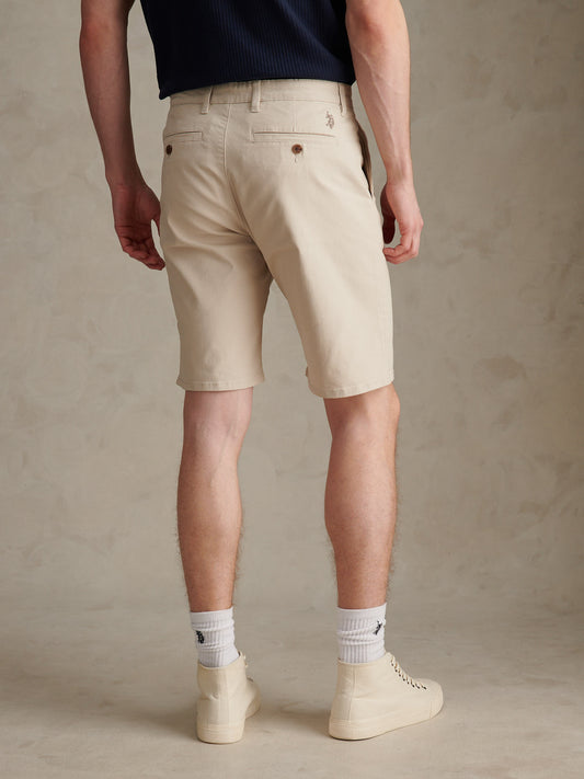 Mens Classic Chinos Shorts Beige