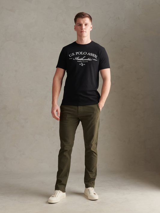 Mens Classic Chinos Forest Night