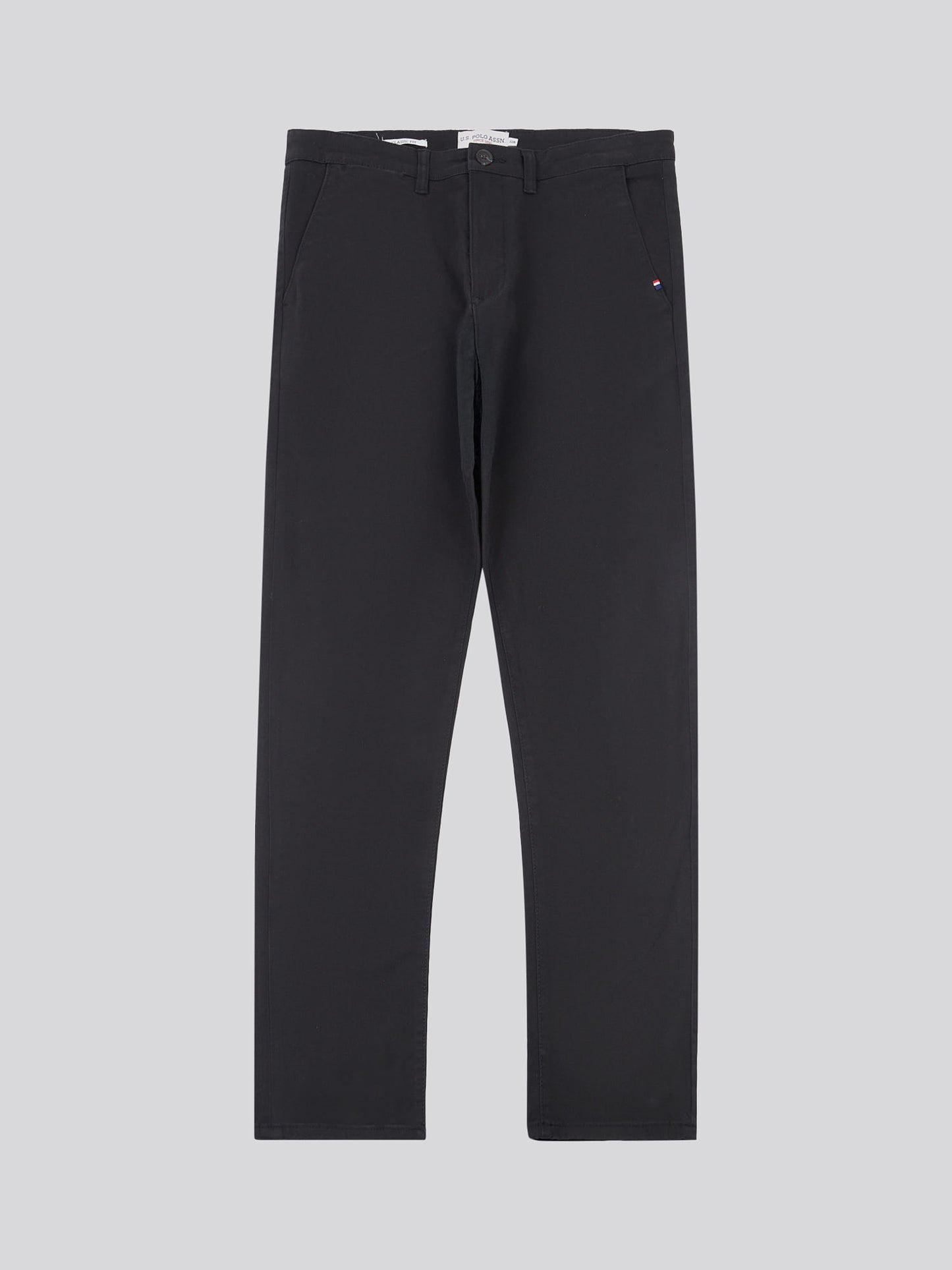 Mens Classic Chinos in Black Bright White DHM