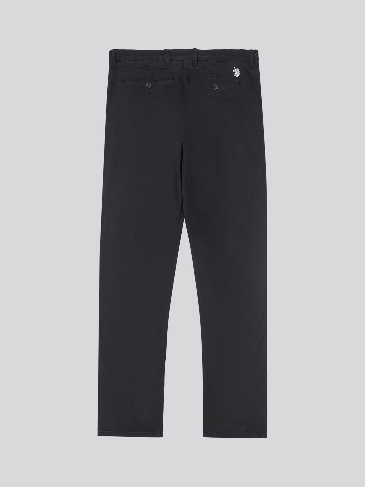 Mens Classic Chinos in Black Bright White DHM
