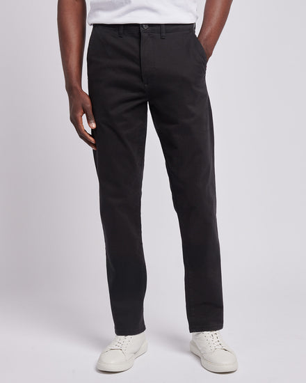 Mens Classic Chinos Black Bright White DHM