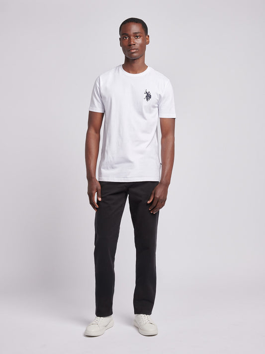 Mens Classic Chinos Black Bright White DHM