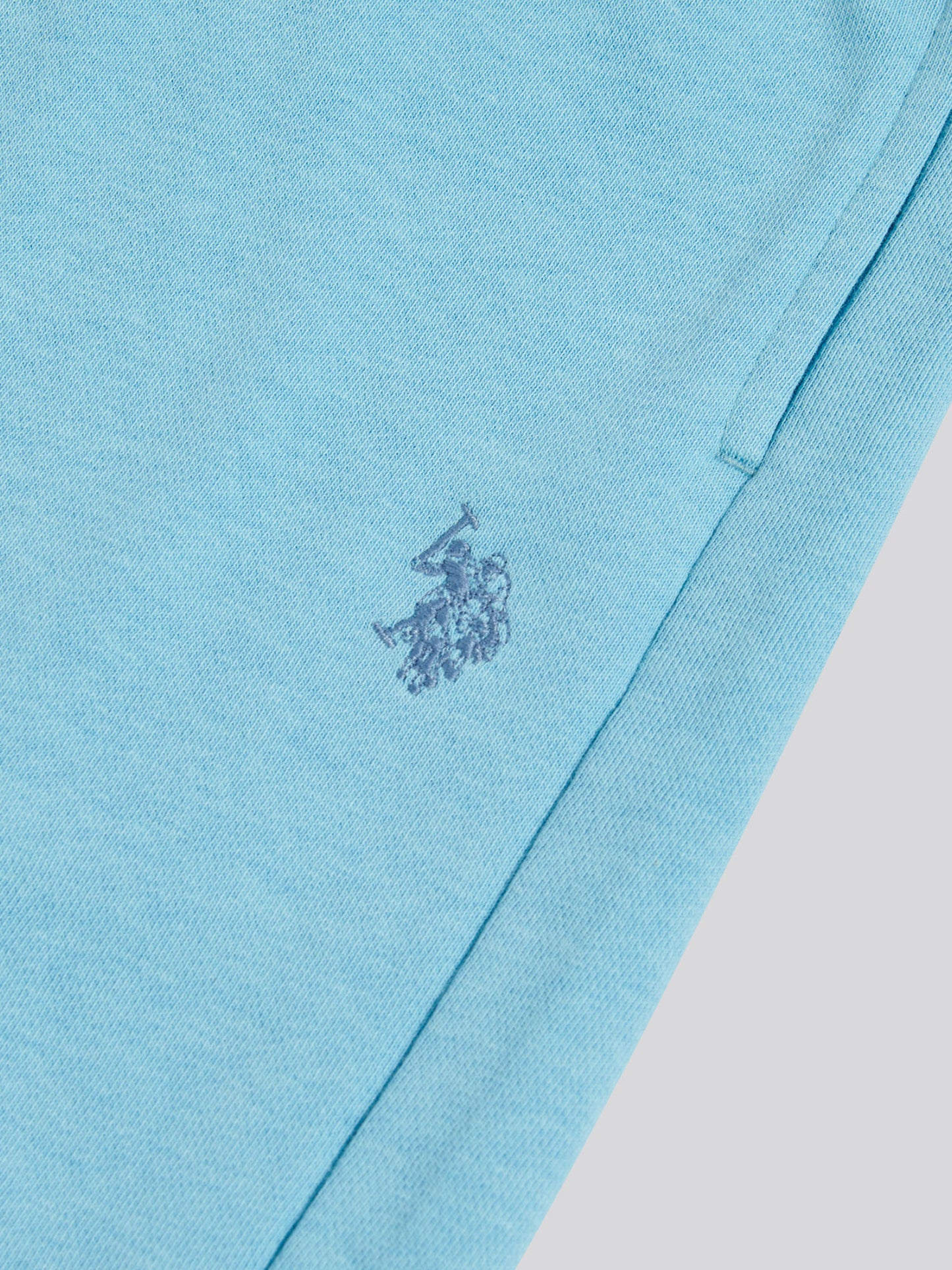 Mens Double Horsemen Sweat Shorts Air Blue