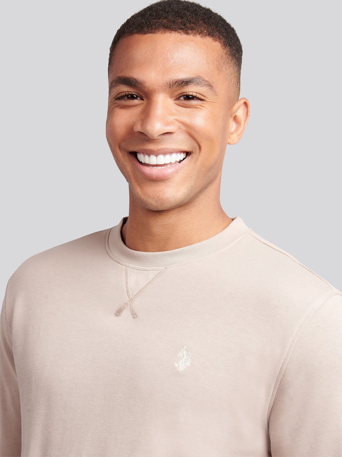 Mens Double Horsemen Sweatshirt in Atmosphere