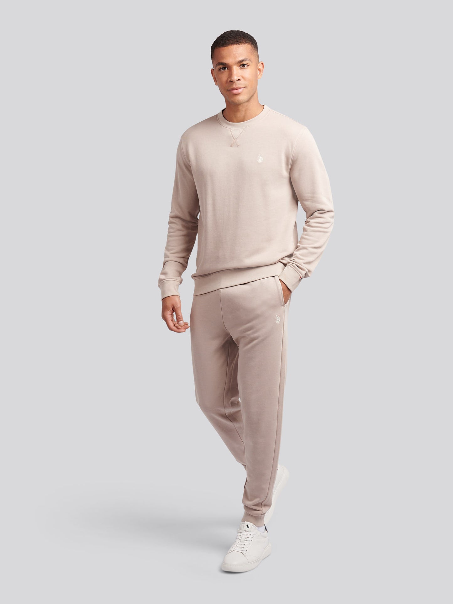 Mens Double Horsemen Sweatshirt in Atmosphere