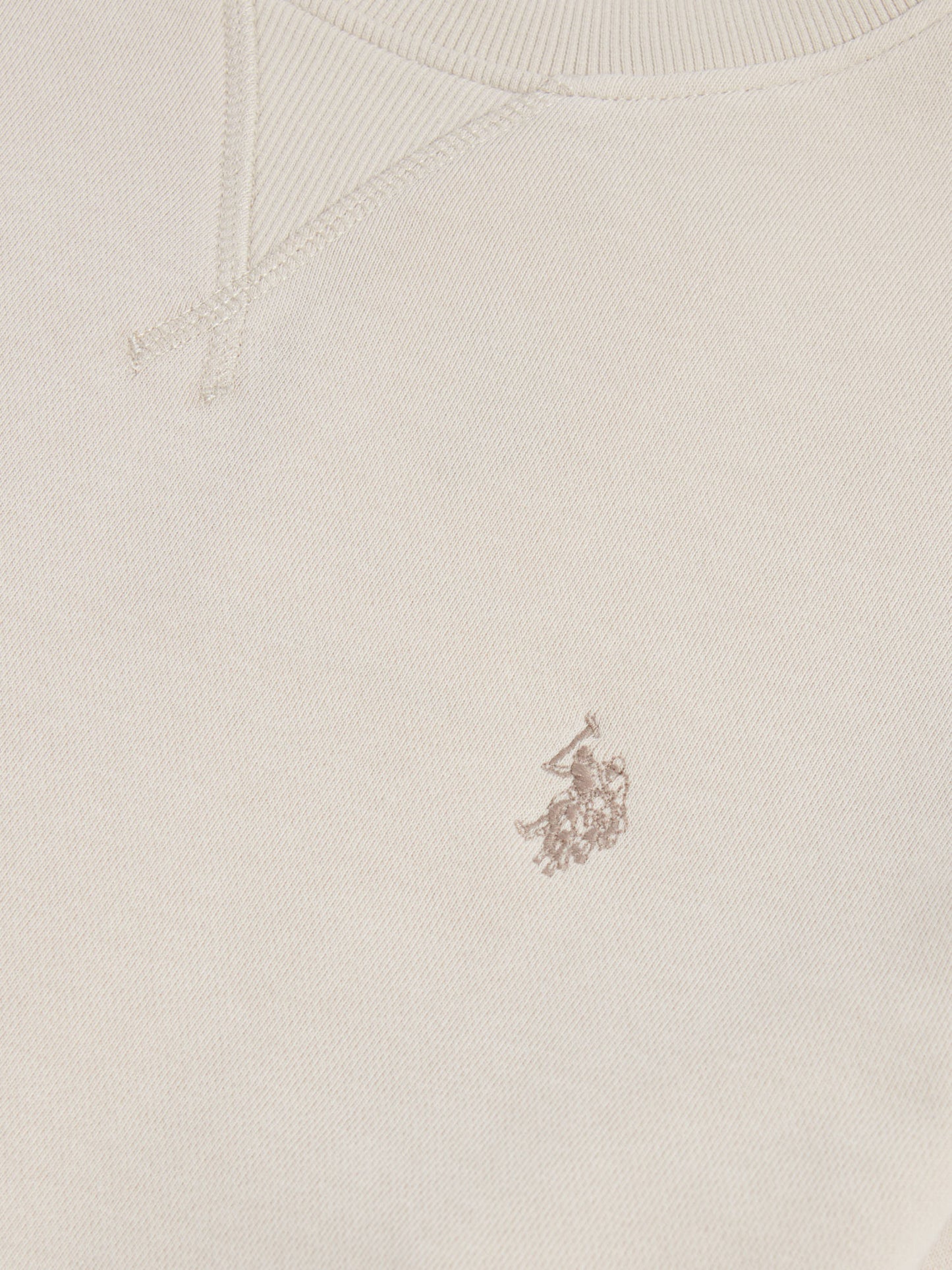 Mens Double Horsemen Sweatshirt Beige