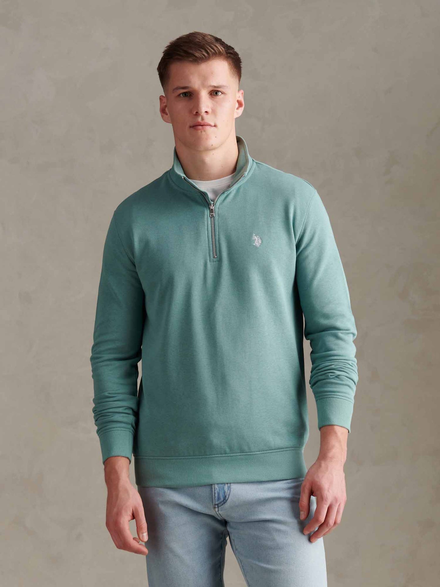 Mens 1/4 Zip Sweatshirt Arctic