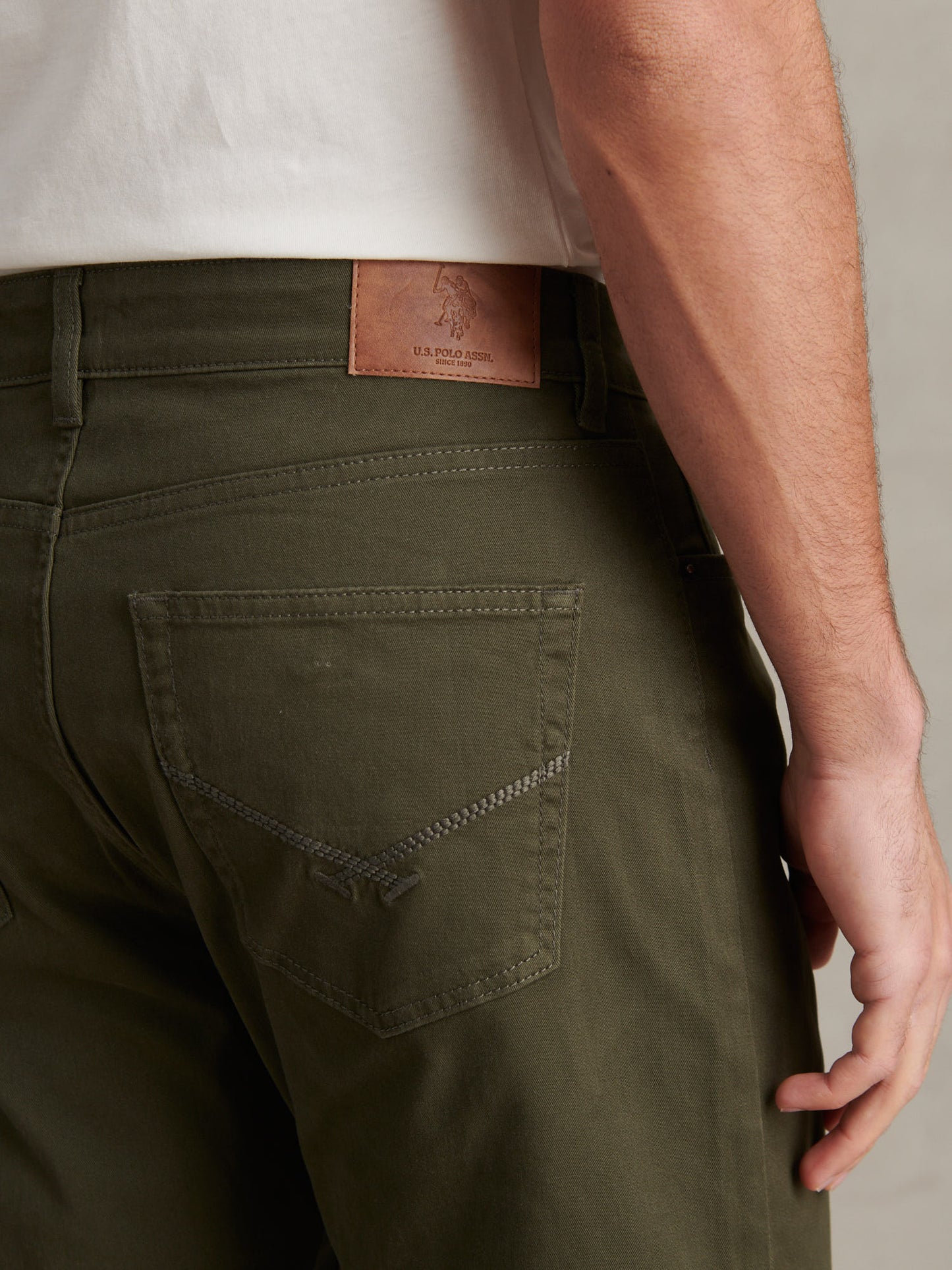 Mens Core 5 Pocket Trouser in Forest Night