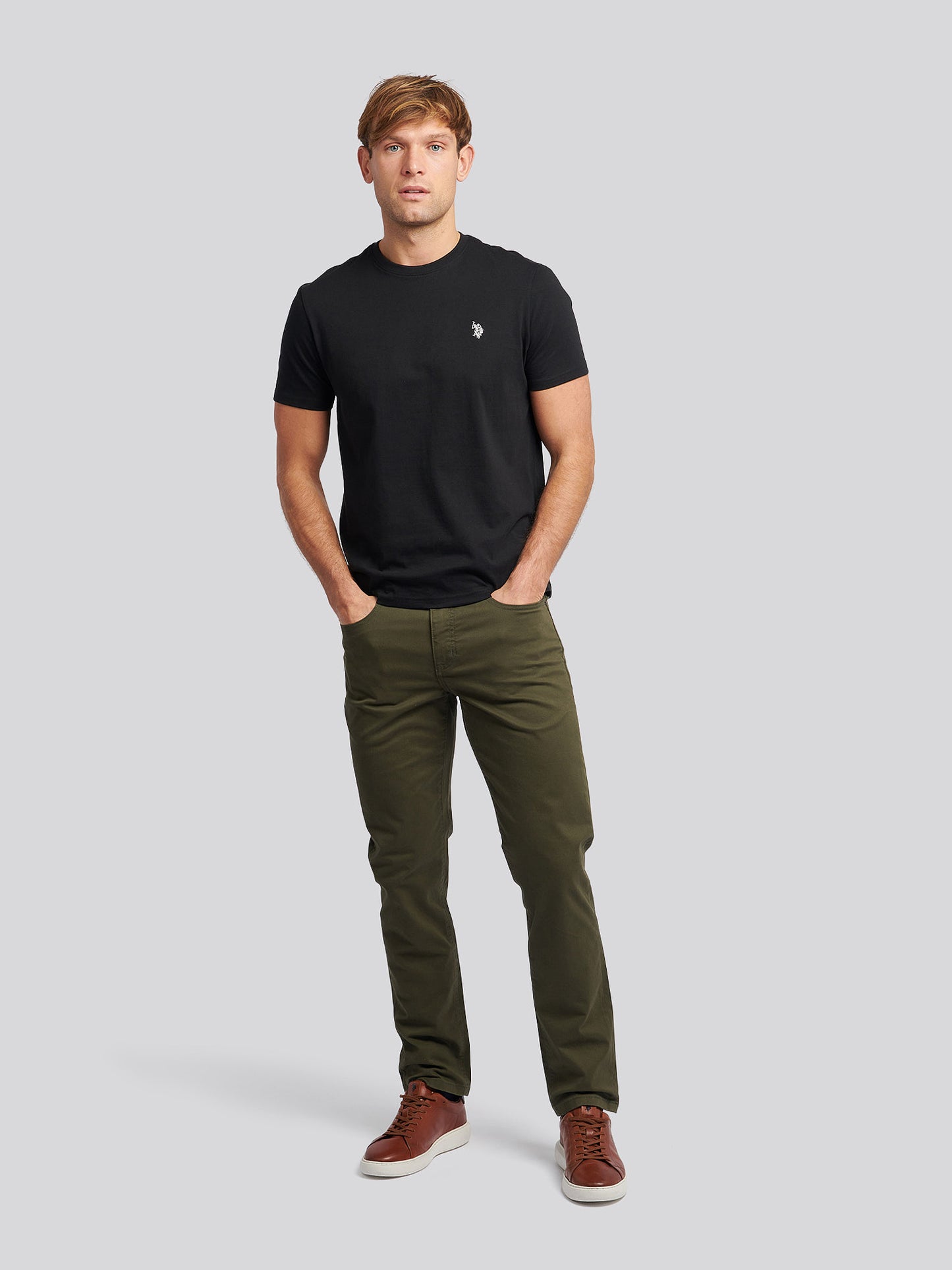Mens Core 5 Pocket Trouser in Forest Night
