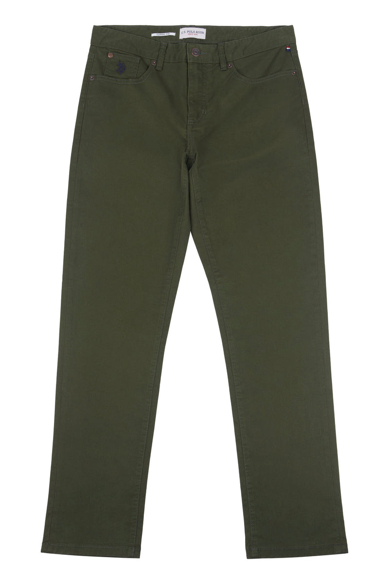 Mens 5 Pocket Trouser in Forest Night