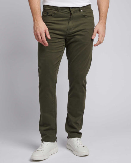 Mens Core 5 Pocket Trouser in Forest Night