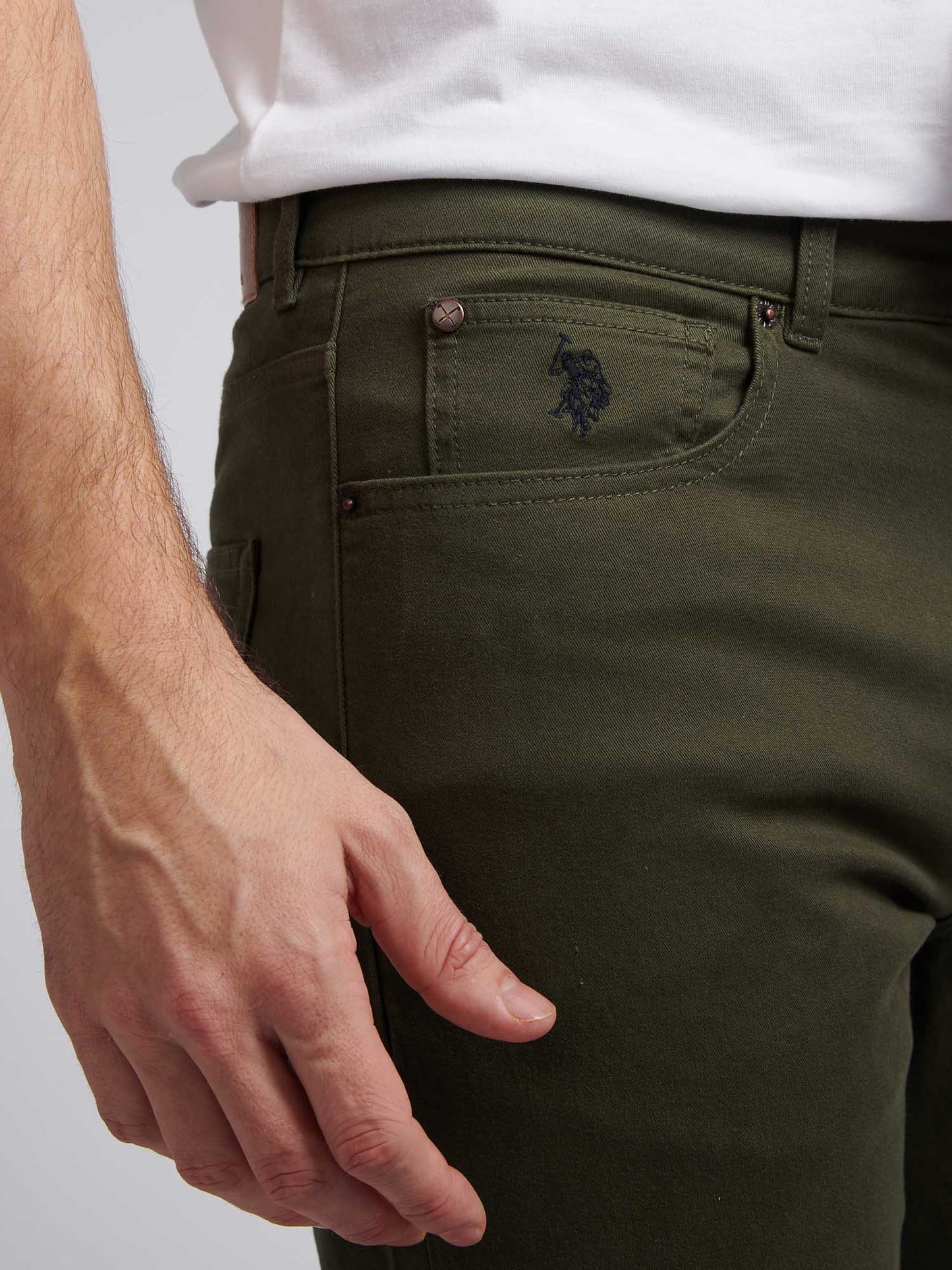 Mens Core 5 Pocket Trouser in Forest Night