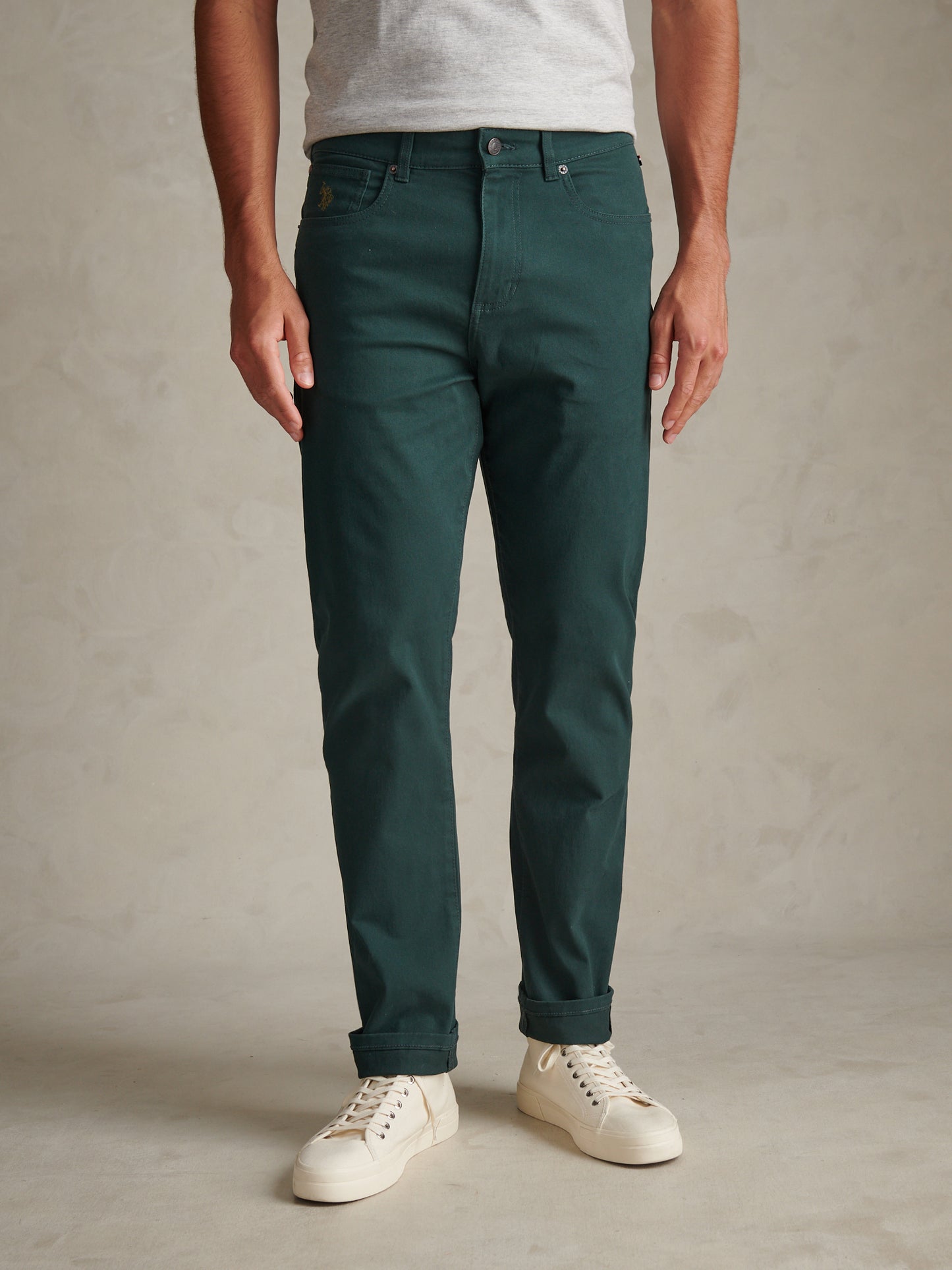 Mens Core 5 Pocket Trouser Green Gables
