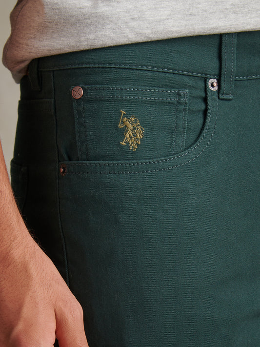 Mens Core 5 Pocket Trouser Green Gables