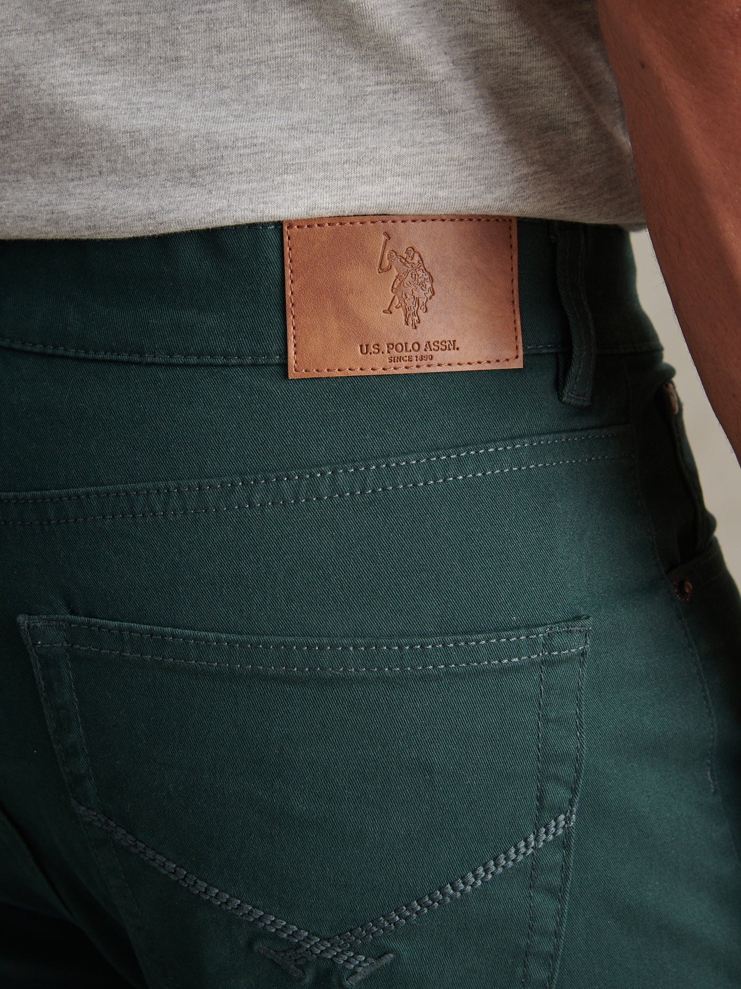 Mens Core 5 Pocket Trouser Green Gables