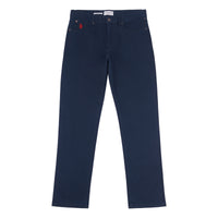Mens 5 Pocket Trouser in Dark Sapphire Navy / Haute Red DHM