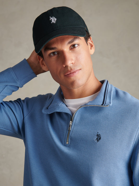 Mens Washed Casual Cap Black