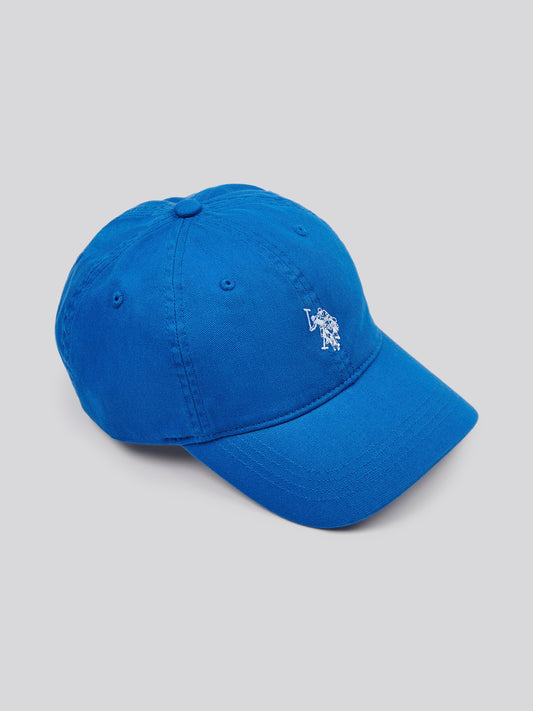 Mens Washed Casual Cap in Sodalite Blue