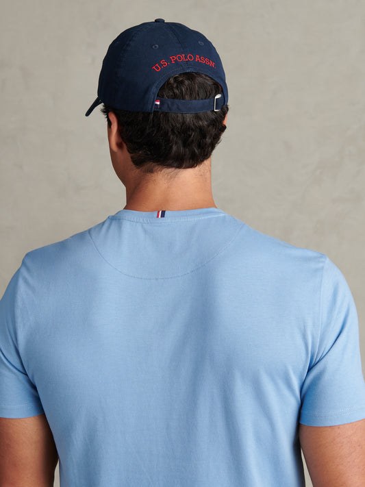 Mens Washed Casual Cap Dark Sapphire Navy