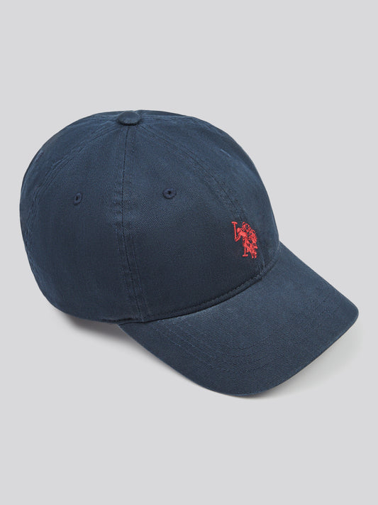 Mens Washed Casual Cap Dark Sapphire Navy