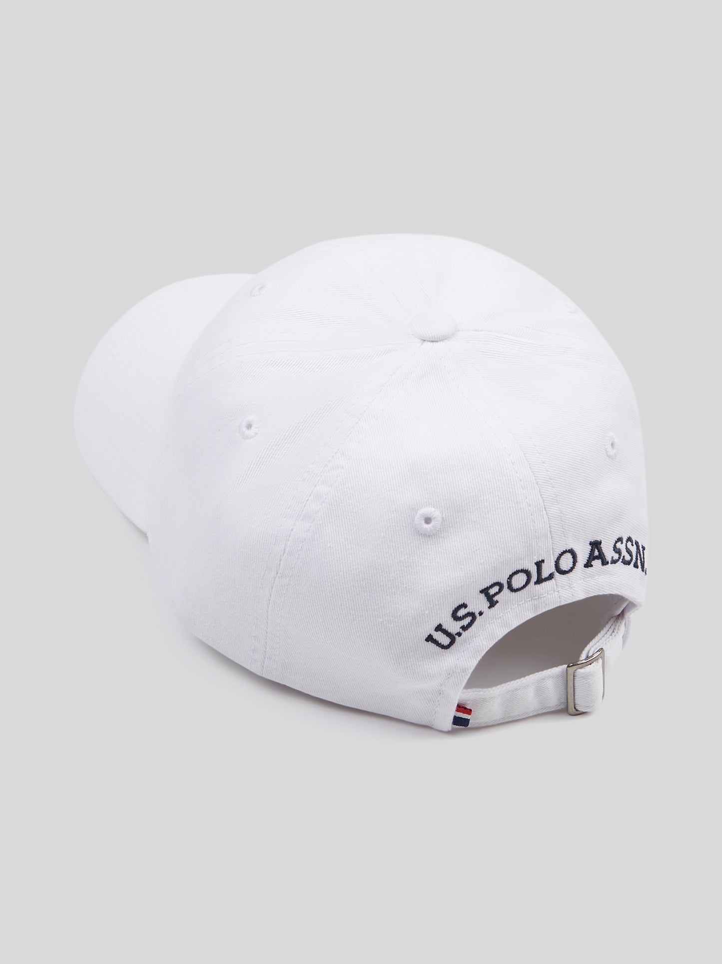 Mens Washed Casual Cap White / Dark Sapphire Navy DHM